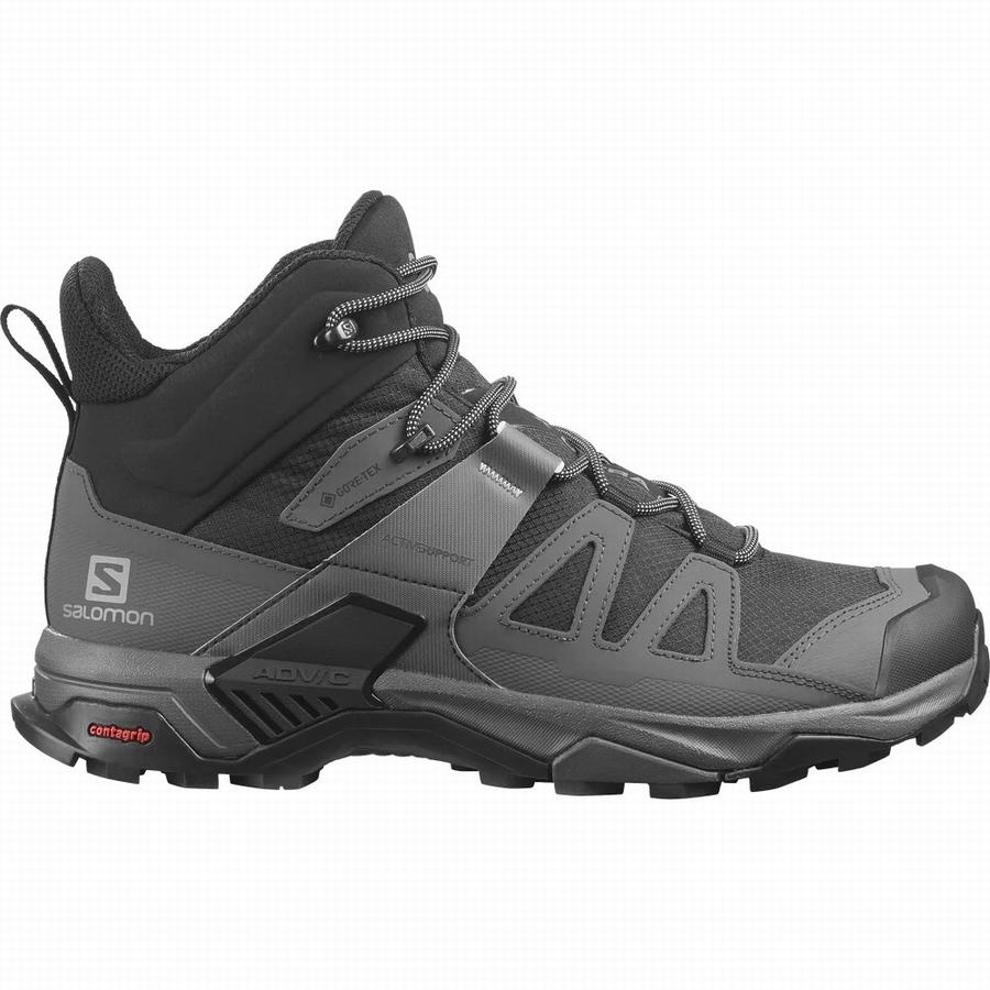 Salomon X Ultra 4 Mid Wide Gore-tex Férfi Turabakancs Fekete (VMC5572IO)